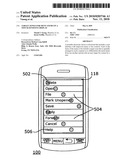 TARGET ZONES FOR MENU ITEMS ON A TOUCH-SENSITIVE DISPLAY diagram and image