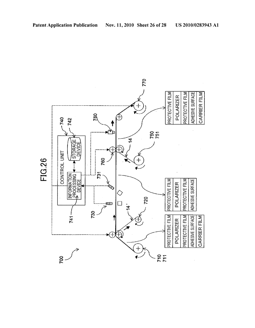 ROLL OF OPTICAL FILM LAMINATE,AND METHOD AND SYSTEM FOR MANUFACTURING THE SAME - diagram, schematic, and image 27