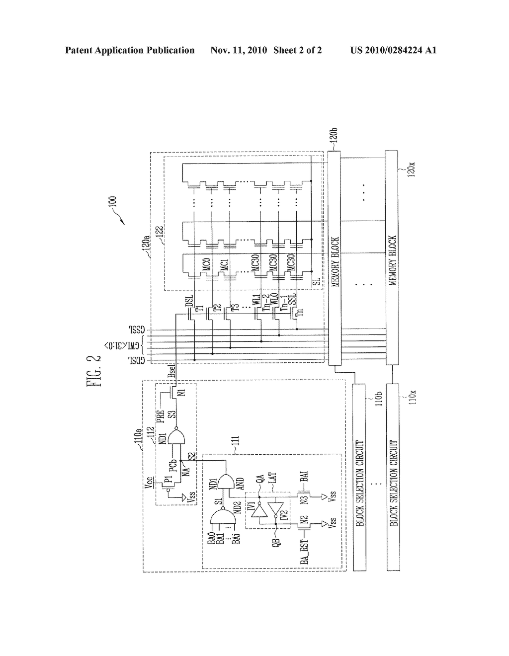 FLASH MEMORY DEVICE AND ERASE METHOD USING THE SAME - diagram, schematic, and image 03