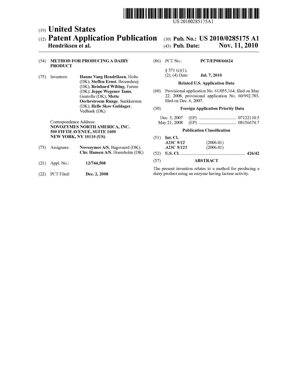 Method for Producing a Dairy Product - diagram, schematic, and image 01