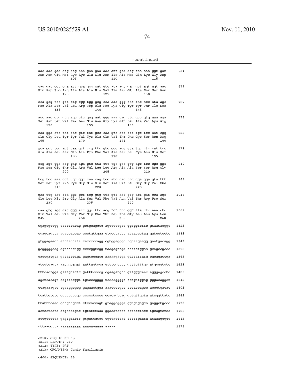 FELINE GRANULOCYTE MACROPHAGE COLONY STIMULATING FACTOR PROTEINS - diagram, schematic, and image 75