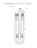 HYDRAULIC CYLINDER DEVICE AND BOAT PROPELLING APPARATUS INCLUDING THE SAME diagram and image