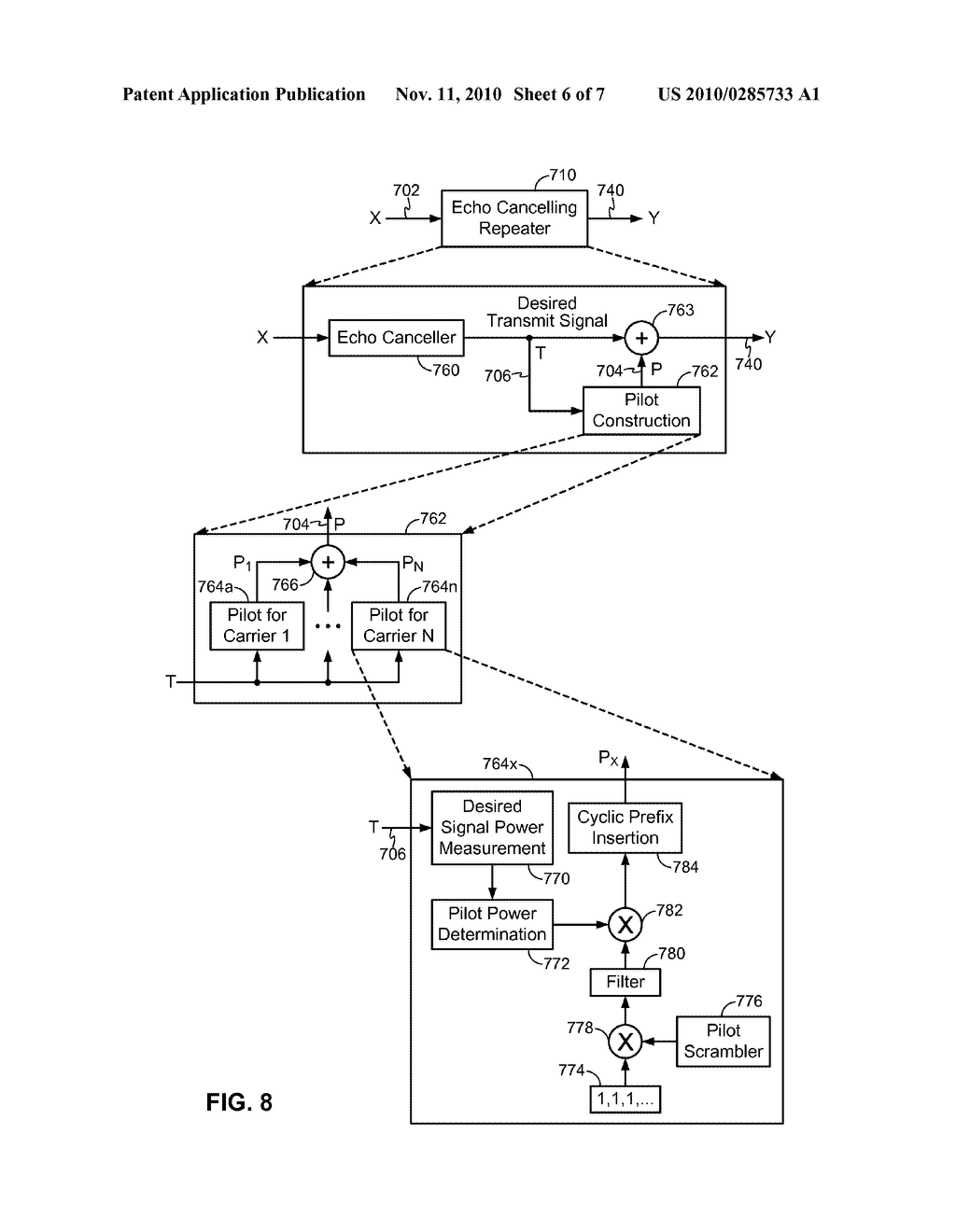 WIDEBAND ECHO CANCELLATION IN A REPEATER - diagram, schematic, and image 07