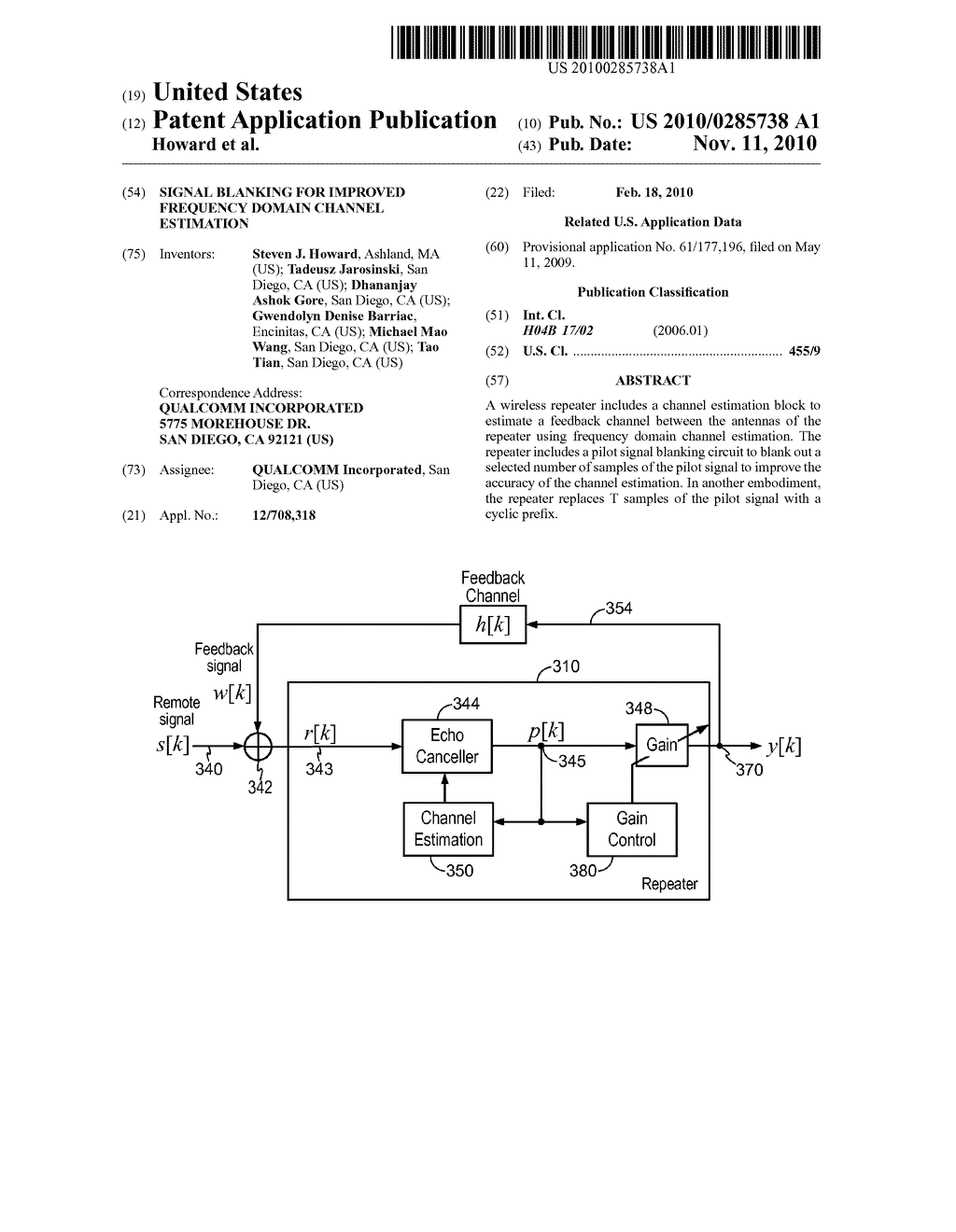 SIGNAL BLANKING FOR IMPROVED FREQUENCY DOMAIN CHANNEL ESTIMATION - diagram, schematic, and image 01