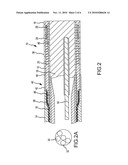 Longitudinally incompressible, laterally flexible interior shaft for catheter diagram and image