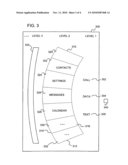 Apparatus and method for displaying menu items diagram and image