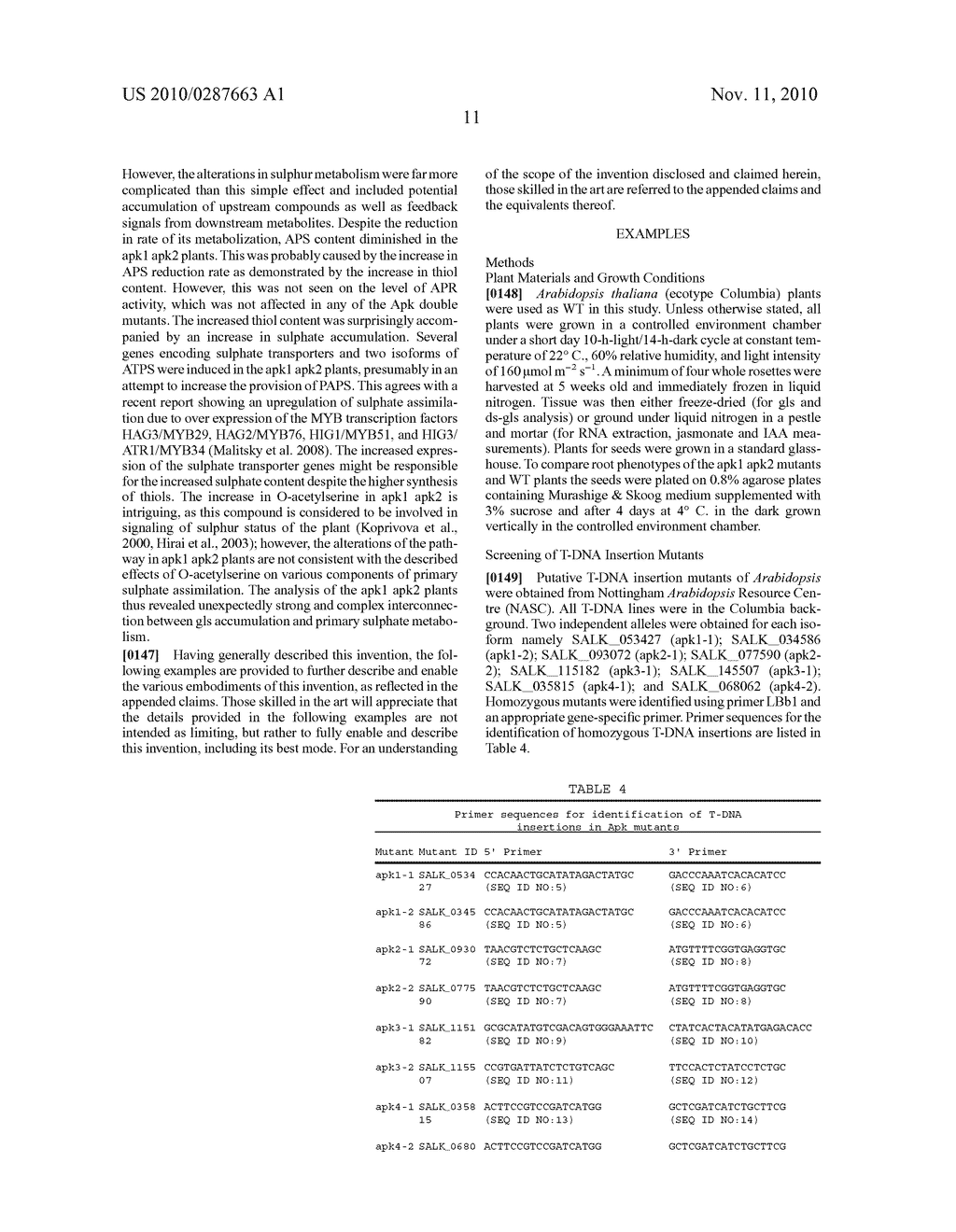 METHODS FOR PRODUCING PLANTS WITH ALTERED LEVELS OF SULPHATED SECONDARY METABOLITES - diagram, schematic, and image 29