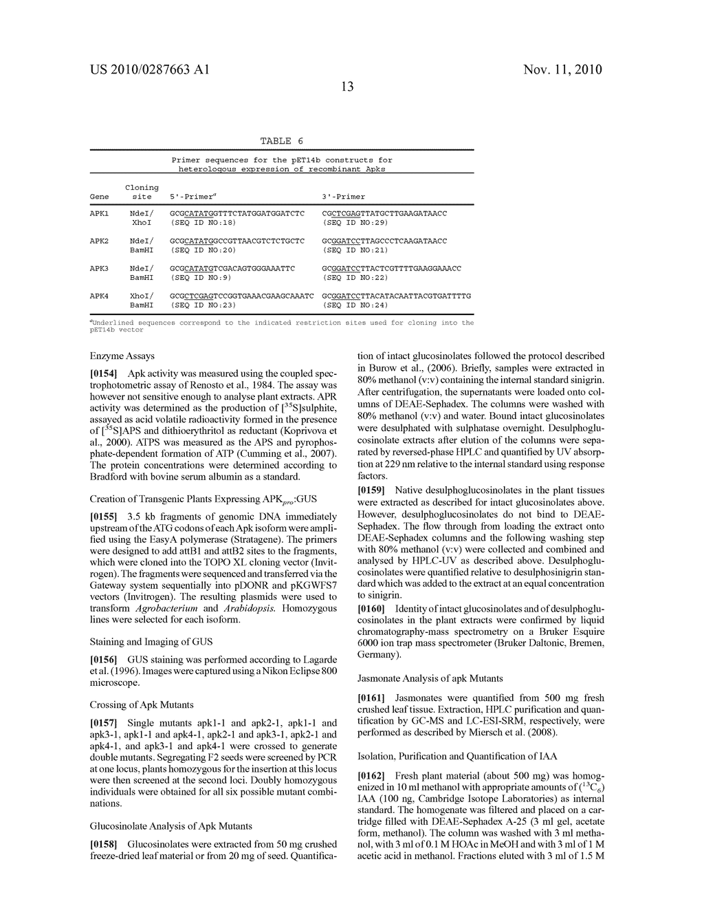 METHODS FOR PRODUCING PLANTS WITH ALTERED LEVELS OF SULPHATED SECONDARY METABOLITES - diagram, schematic, and image 31