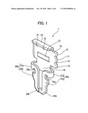 Holding Member, Mounting Structure Having The Holding Member Mounted In Electric Circuit Board, and Electronic Part Having the Holding Member diagram and image