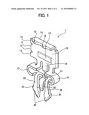 Holding Member, Mounting Structure Having The Holding Member Mounted In Electric Circuit Board, and Electronic Part Having the Holding Member diagram and image