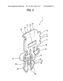 Holding Member, Mounting Structure Having The Holding Member Mounted In Electric Circuit Board, and Electronic Part Having the Holding Member diagram and image
