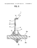 Holding Member, Mounting Structure Having The Holding Member Mounted In Electric Circuit Board, and Electronic Part Having the Holding Member diagram and image