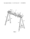 FOLDING SAWHORSE diagram and image