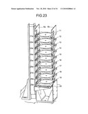 STACKING TYPE TRAY AND TRAY DEVELOPING MECHANISM AND STACKING TYPE TRAY DEVELOPING SYSTEM diagram and image
