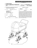 Ski add-on kit for fitting under the wheels of baby strollers diagram and image
