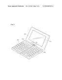 FOLDABLE KEYBOARD FOR PORTABlE COMPUTER diagram and image