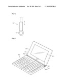 FOLDABLE KEYBOARD FOR PORTABlE COMPUTER diagram and image