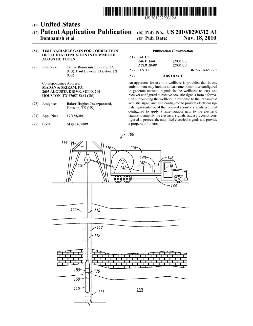 Time-Variable Gain for Correction of Fluid Attenuation in Downhole Acoustic Tools - diagram, schematic, and image 01