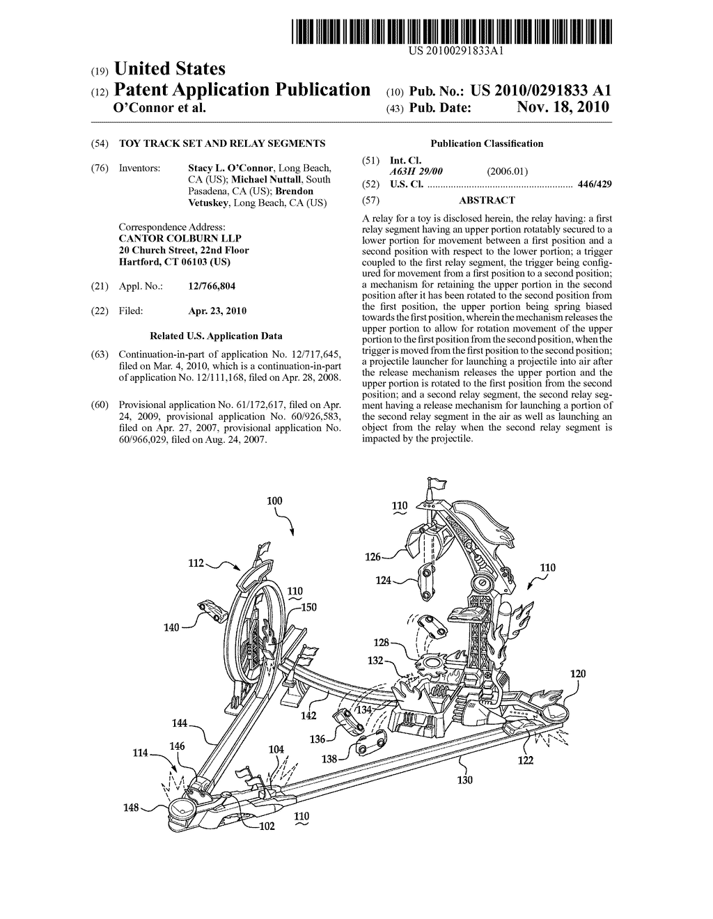 TOY TRACK SET AND RELAY SEGMENTS - diagram, schematic, and image 01