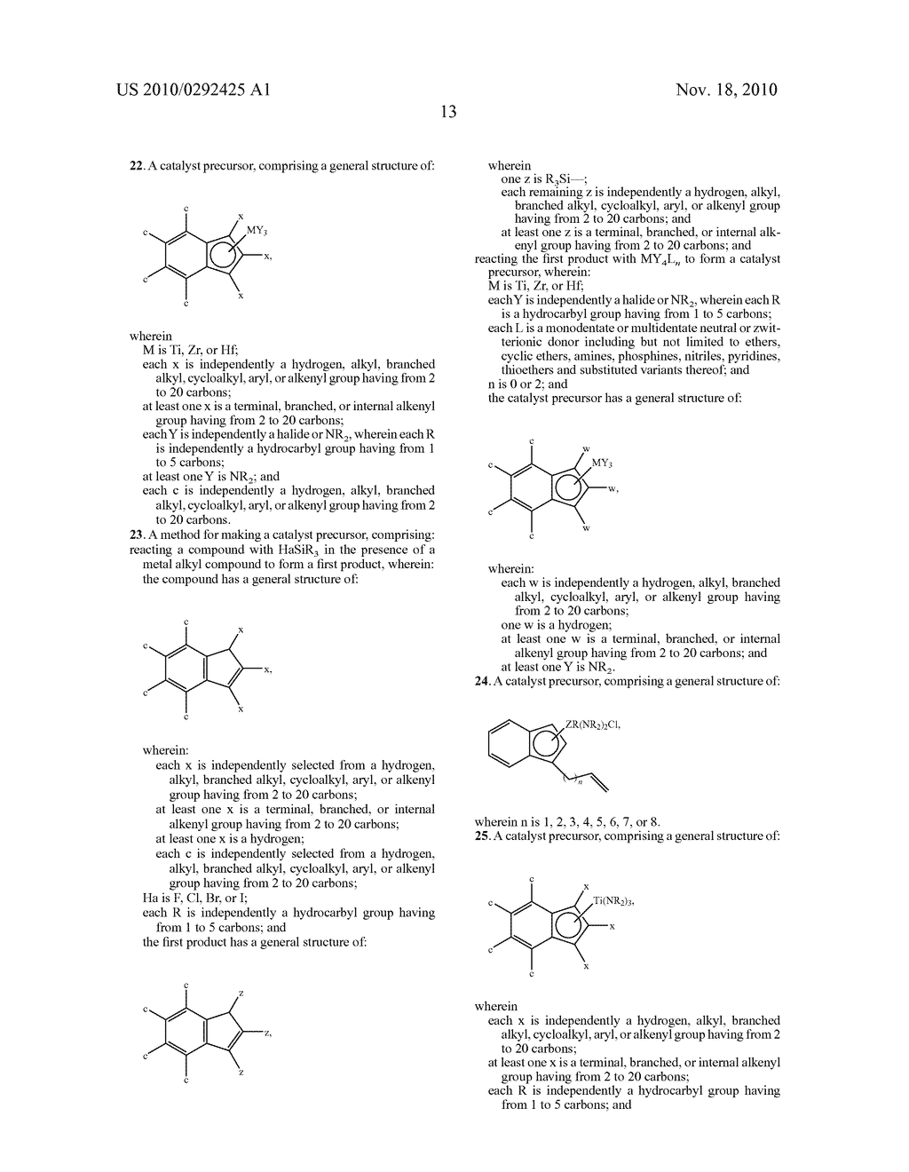 METHOD AND SYSTEM FOR FORMING A PRECURSOR COMPOUND FOR NON-BRIDGED UNSYMMETRIC POLYOLEFIN POLYMERIZATION CATALYST - diagram, schematic, and image 19