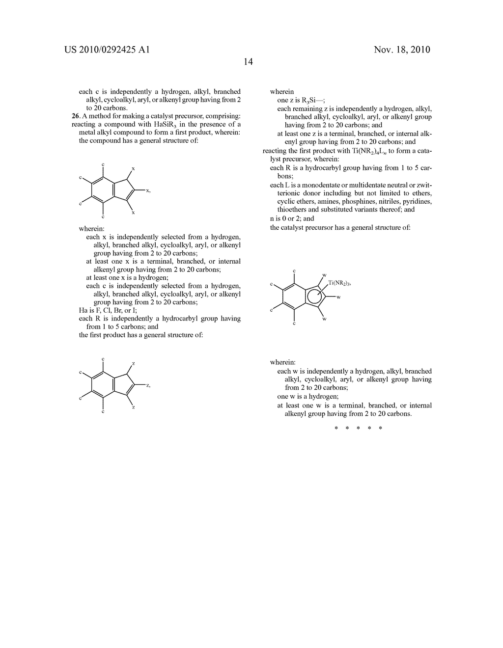 METHOD AND SYSTEM FOR FORMING A PRECURSOR COMPOUND FOR NON-BRIDGED UNSYMMETRIC POLYOLEFIN POLYMERIZATION CATALYST - diagram, schematic, and image 20
