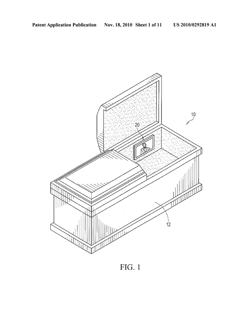 APPARATUS AND METHOD FOR GENERATING POST-BURIAL AUDIO COMMUNICATIONS IN ASSOCIATION WITH BURIAL CASKET - diagram, schematic, and image 02