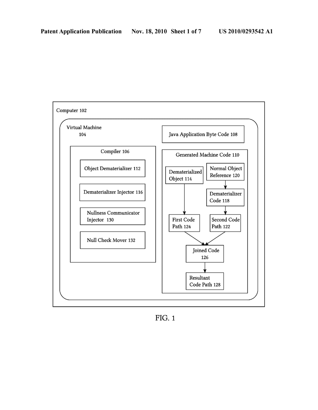 SYSTEM AND METHOD FOR USING PARTIAL SOFTWARE OBJECT DEMATERIALIZATION IN A VIRTUAL MACHINE - diagram, schematic, and image 02