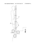 Motorized six wheel hand truck diagram and image