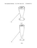 Beverage container with removable top diagram and image