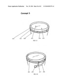 Beverage container with removable top diagram and image