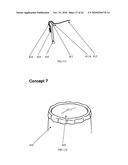 Beverage container with removable top diagram and image