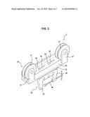 GUIDING DEVICE OF HAULING ROPE FOR TOOLS IN BOREHOLE diagram and image