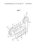 GUIDING DEVICE OF HAULING ROPE FOR TOOLS IN BOREHOLE diagram and image