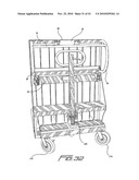 Pallet jack system and method for the transportation of stackable packaged goods pallets diagram and image