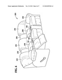 LIGHTED CUP HOLDER FOR SEATING ARRANGEMENTS diagram and image