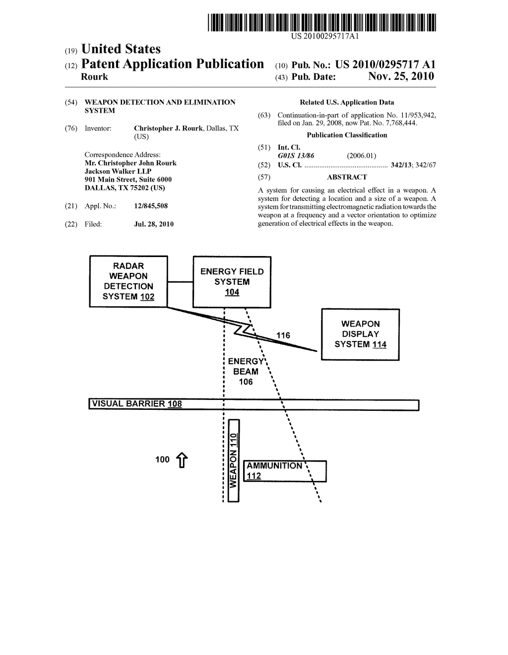 WEAPON DETECTION AND ELIMINATION SYSTEM - diagram, schematic, and image 01