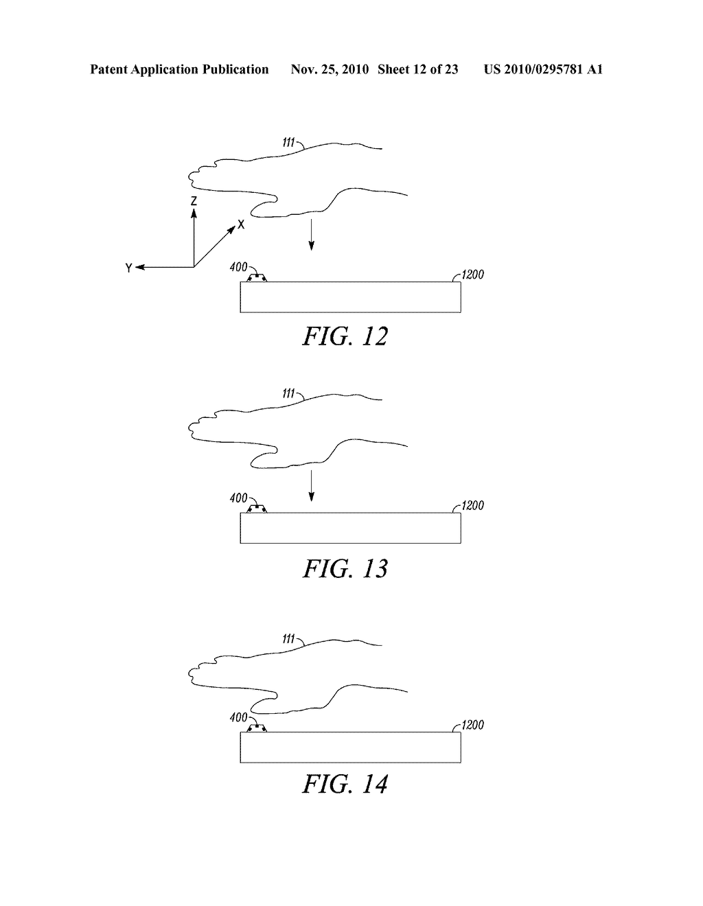 Electronic Device with Sensing Assembly and Method for Interpreting Consecutive Gestures - diagram, schematic, and image 13