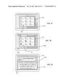 HAND-HELD DEVICE WITH ANCILLARY TOUCH ACTIVATED TRANSFORMATION OF ACTIVE ELEMENT diagram and image