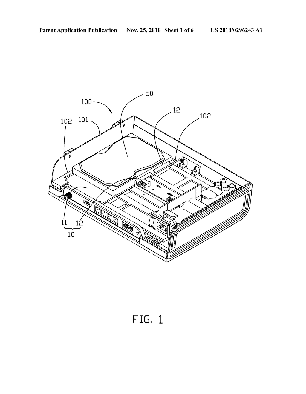 HARD DISK DRIVE FASTENING STRUCTURE AND ELECTRONIC DEVICE EMPLOYING THE SAME - diagram, schematic, and image 02