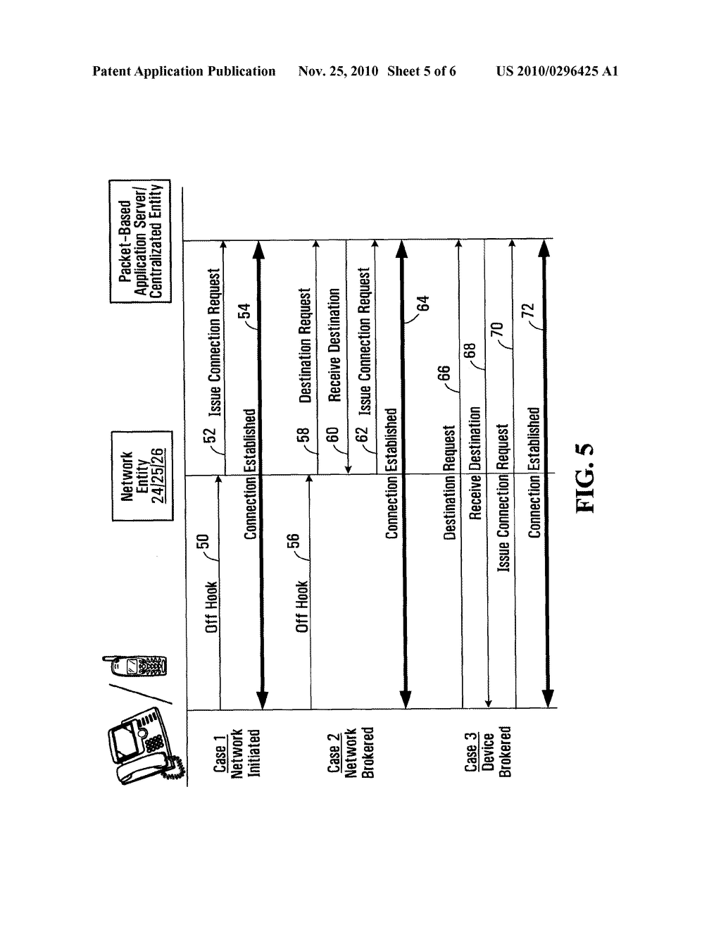 METHOD AND SYSTEM FOR ESTABLISHING A CONNECTION WITH A PACKET-BASED APPLICATION SERVER - diagram, schematic, and image 06