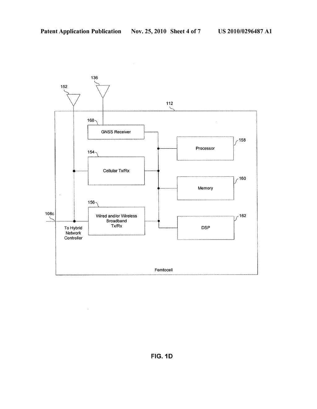 TRAFFIC MANAGEMENT IN A HYBRID FEMTOCELL/WLAN WIRELESS ENTERPRISE NETWORK - diagram, schematic, and image 05