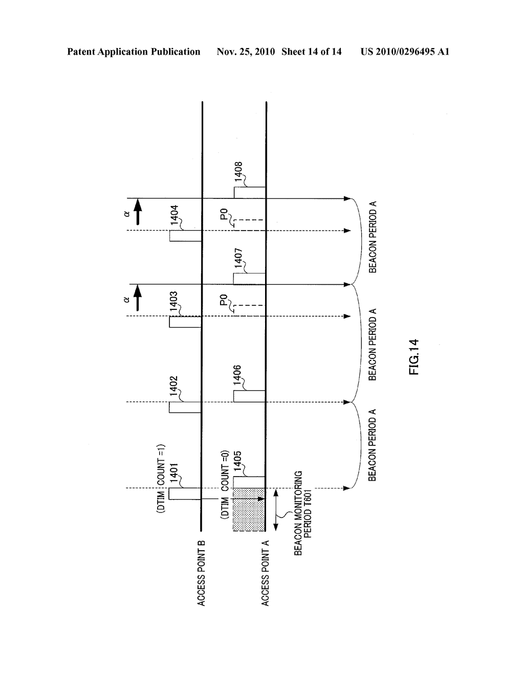 WIRELESS LAN COMMUNICATION DEVICE AND BEACON TRANSMITTING METHOD - diagram, schematic, and image 15