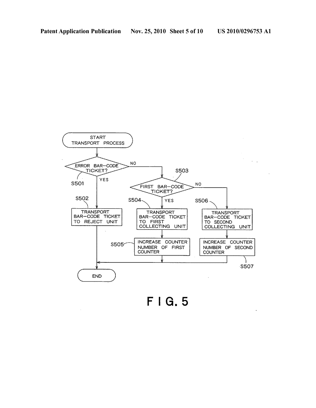 BAR-CODE TICKET PROCESSING APPARATUS AND METHOD OF CONTROLLING BAR-CODE TICKET PROCESSING APPARATUS - diagram, schematic, and image 06