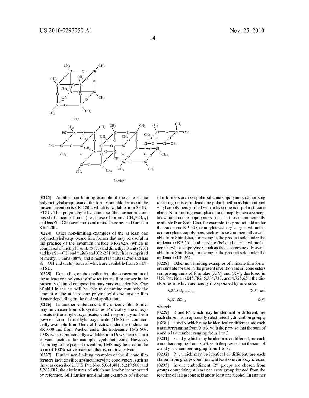 COMPOSITIONS CONTAINING SILICONE POLYMER, WAX AND VOLATILE SOLVENT - diagram, schematic, and image 15