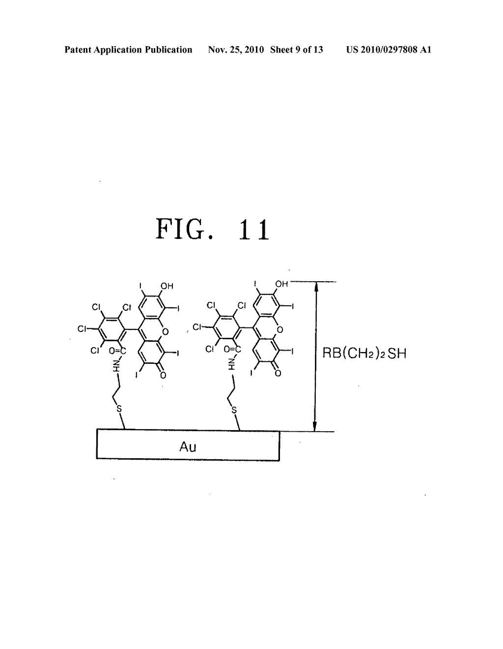 MOLECULAR ELECTRONIC DEVICE INCLUDING ORGANIC DIELECTRIC THIN FILM AND METHOD OF FABRICATING THE SAME - diagram, schematic, and image 10