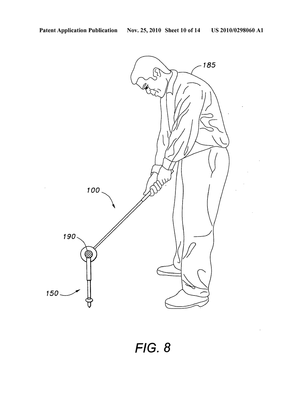 Golf swing training apparatus and method - diagram, schematic, and image 11