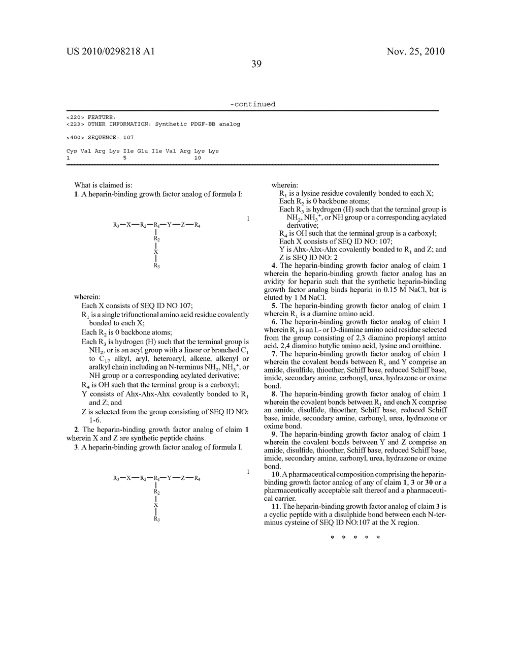 Single Branch Heparin-Binding Growth Factor Analogs - diagram, schematic, and image 49