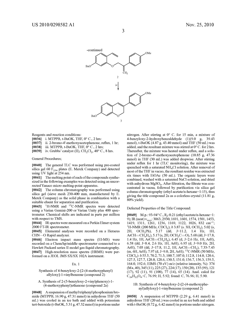 Intermediate Compounds and Processes for the Preparation of 7-benzyloxy-3-(4-methoxyphenyl)-2H-1-benzopyran - diagram, schematic, and image 04