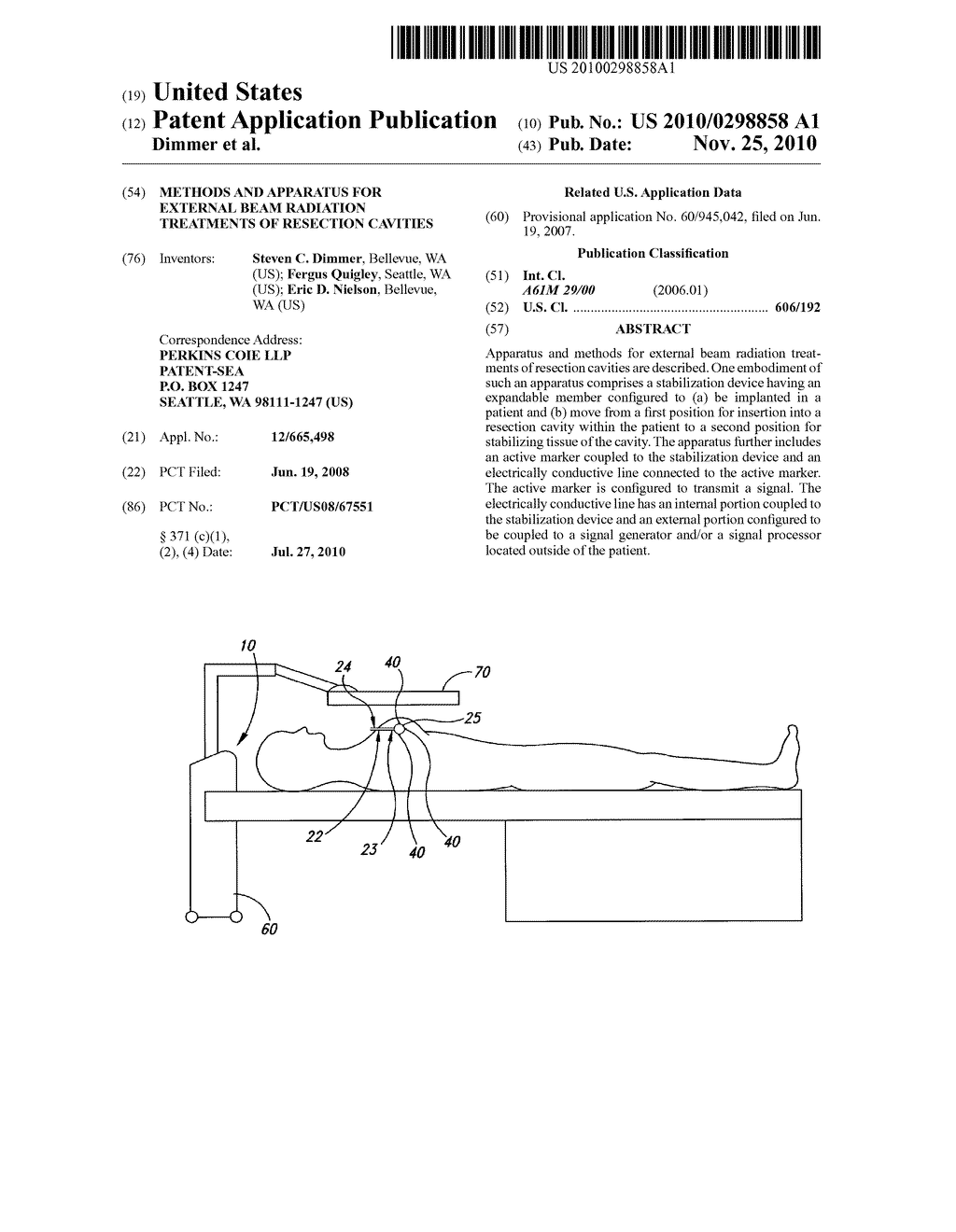 METHODS AND APPARATUS FOR EXTERNAL BEAM RADIATION TREATMENTS OF RESECTION CAVITIES - diagram, schematic, and image 01