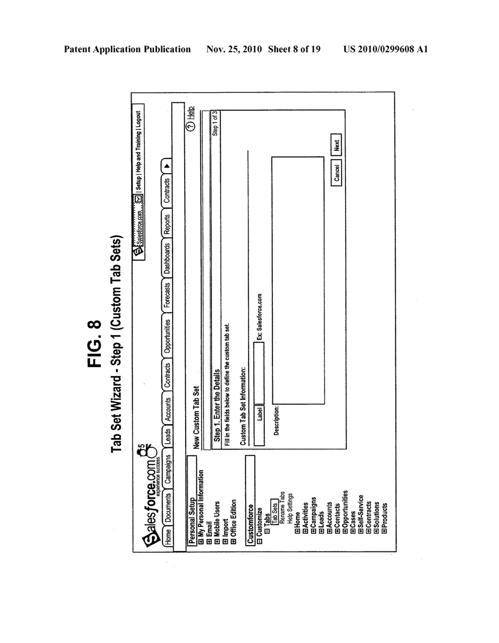 SYSTEMS AND METHODS FOR IMPLEMENTING MULTI-APPLICATION TABS AND TAB SETS - diagram, schematic, and image 09